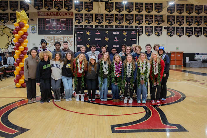 Twenty-five Oaks Christian student-athletes participated in Signing Day on campus Wednesday morning, Feb. 7, 2024.